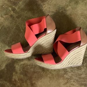 Steve Madden coral wedges